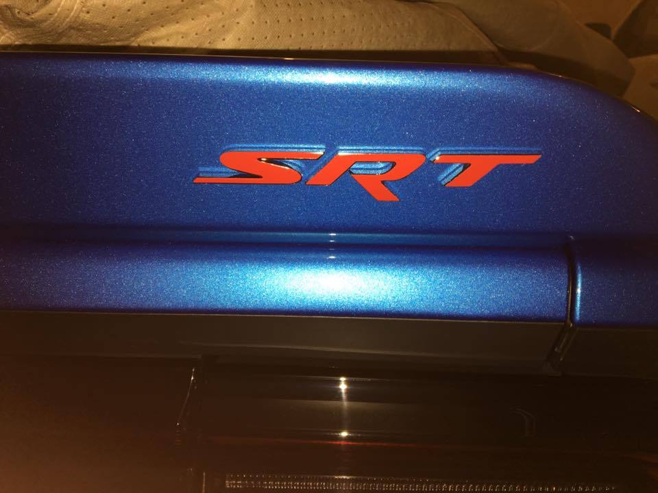SRT Front Rear Emblem Overlay Decals Stickers – 2015-2016 Challenger SRT HELLCAT