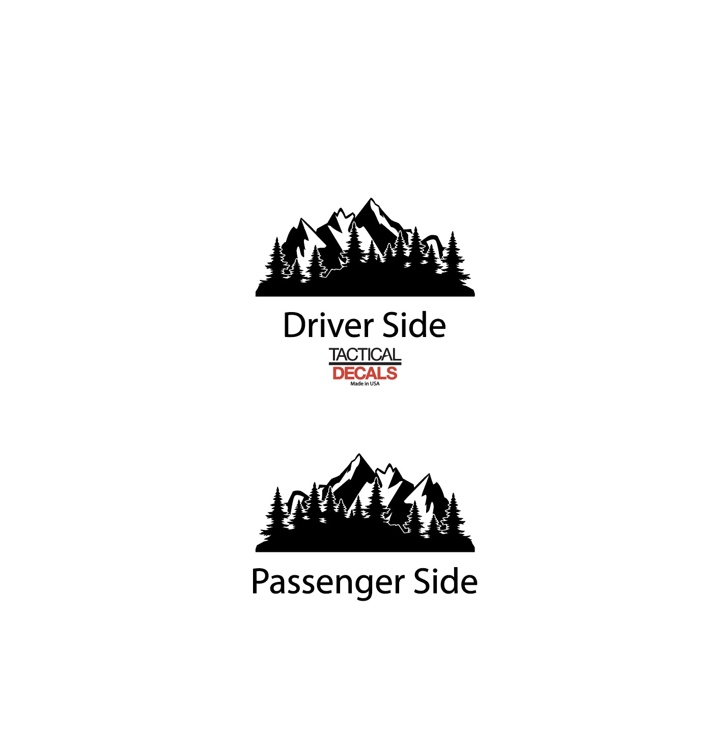 Outdoor Mountain Scene Design Decals – Fits 2022 + Kia Telluride Window KT1-MX1