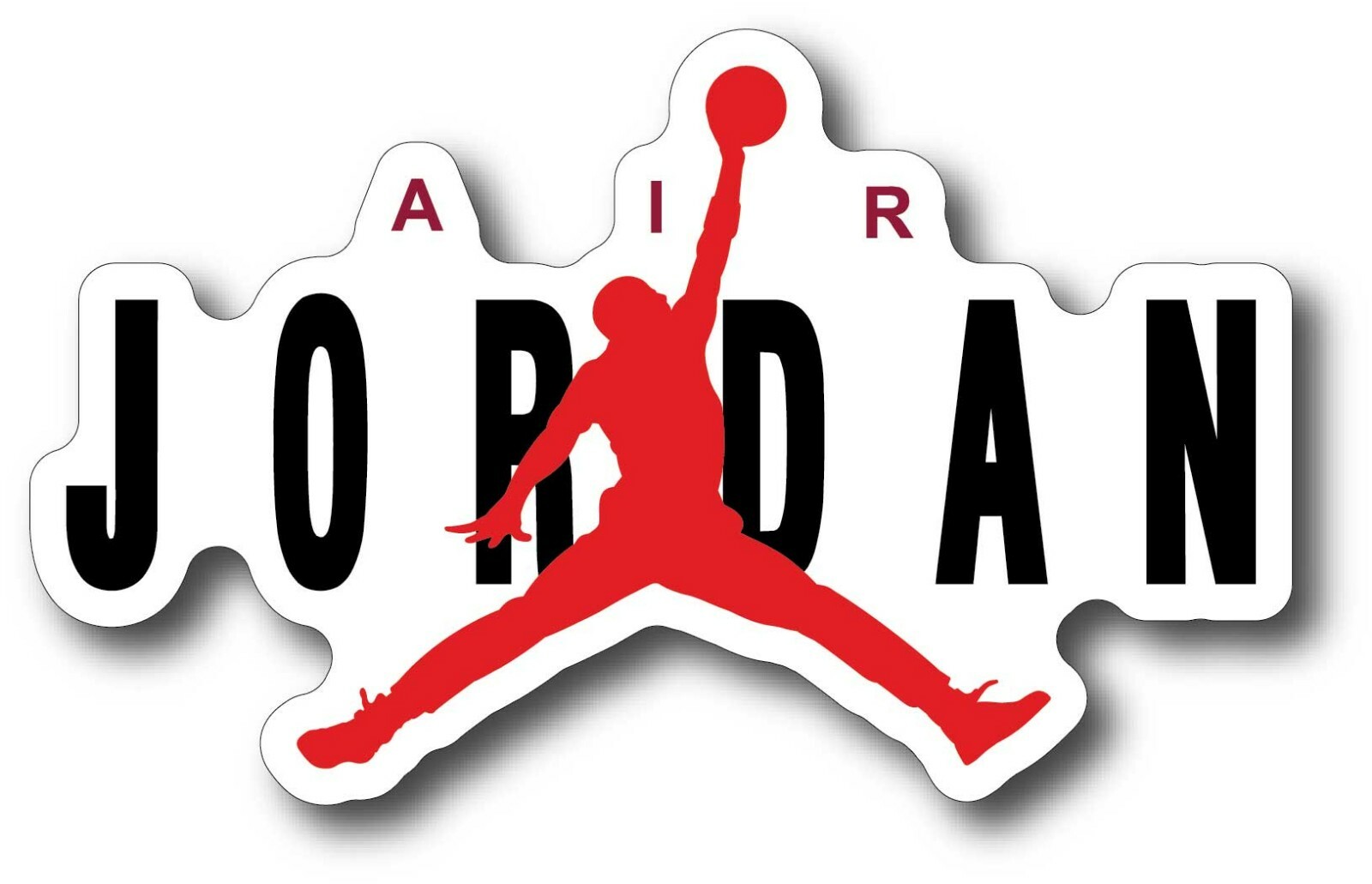 MICHAEL JORDAN AIR USA MADE DECAL STICKER 3M TRUCK VEHICLE WINDOW WALL CAR BIKE