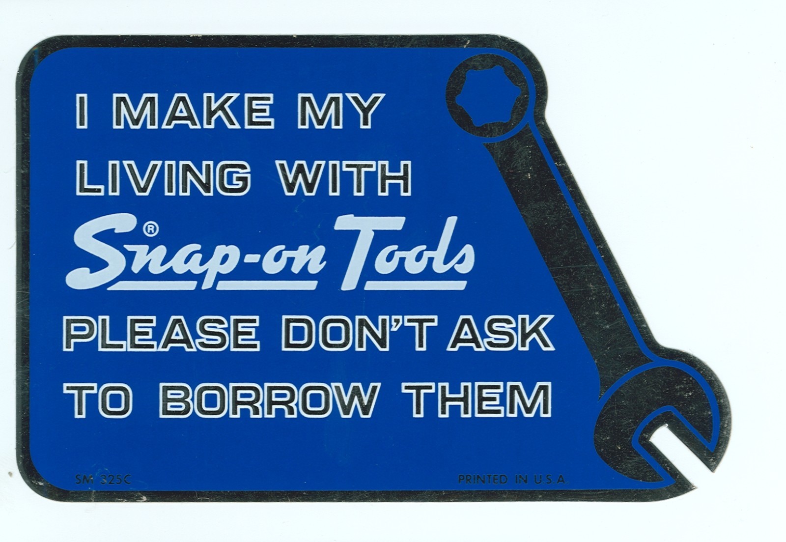NEW Vintage Snap-on Tools Snap on Tool Box Sticker Decal Man Cave Old 60s SM325C