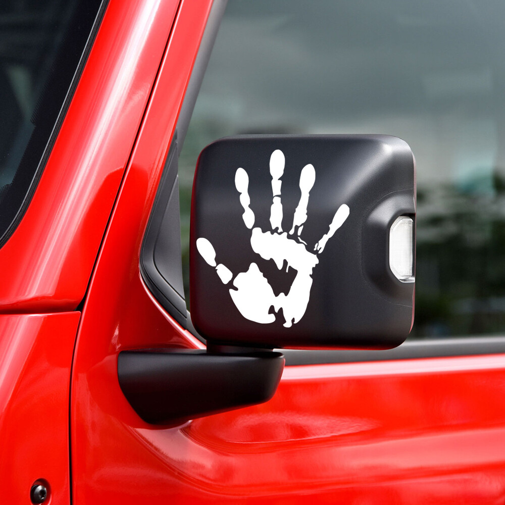 2Pcs Wave Vinyl Stickers Wave Sign Car Decal for Jeep Wrangler JL JT JK TJ YJ CJ