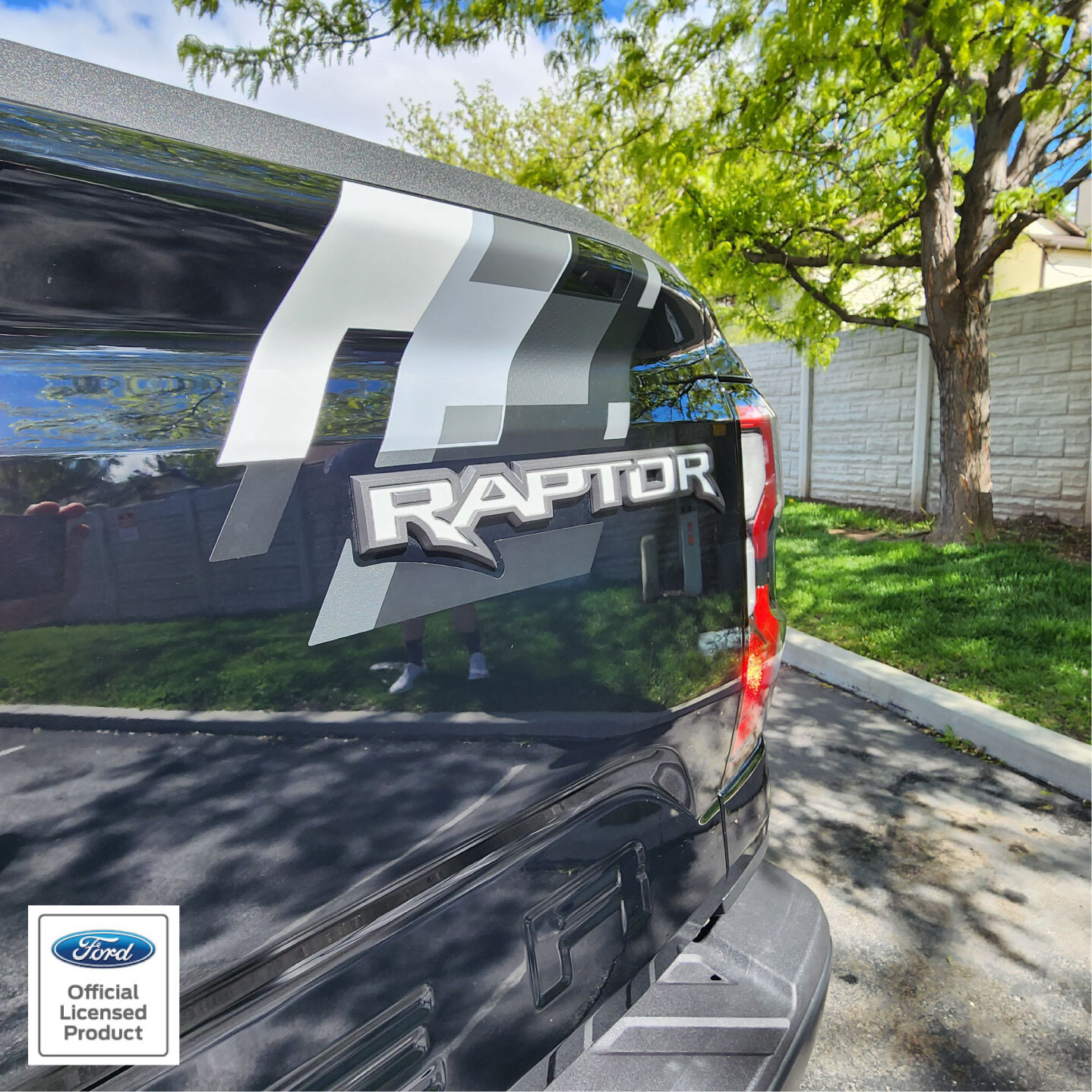 2024 Ford Ranger Raptor tailgate inlays – vinyl decals stickers inlays
