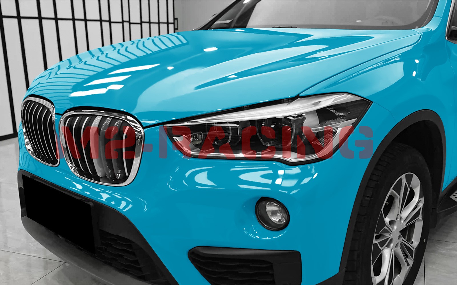 4FTx5FT PPF Miami Blue Gloss Color Vinyl Paint Protection Film Scratch Auto Wrap