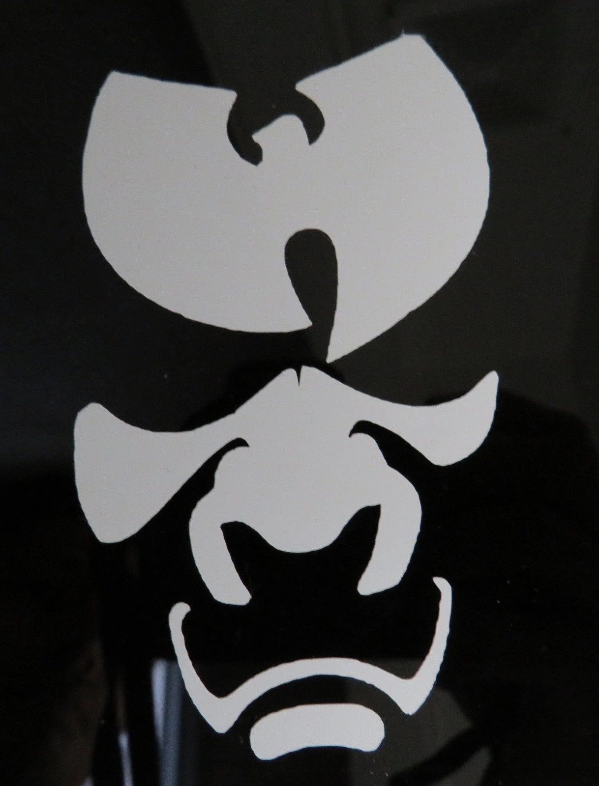 Wutang Mask Vinyl Decal Sticker White 4×4 Inches For Any Surface Waterproof 2/25