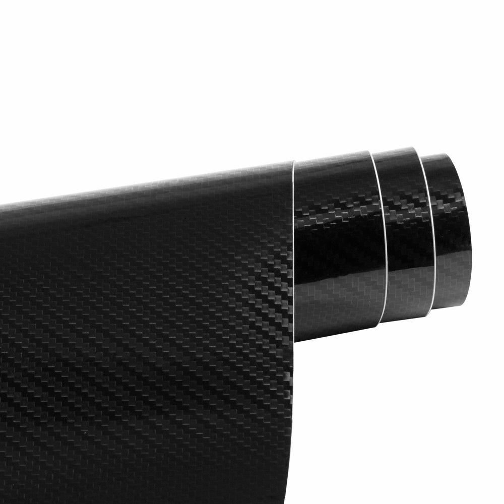 High Quality 5D Gloss Car Carbon Fiber Vinyl Wrap Sticker Film Roll Air Free