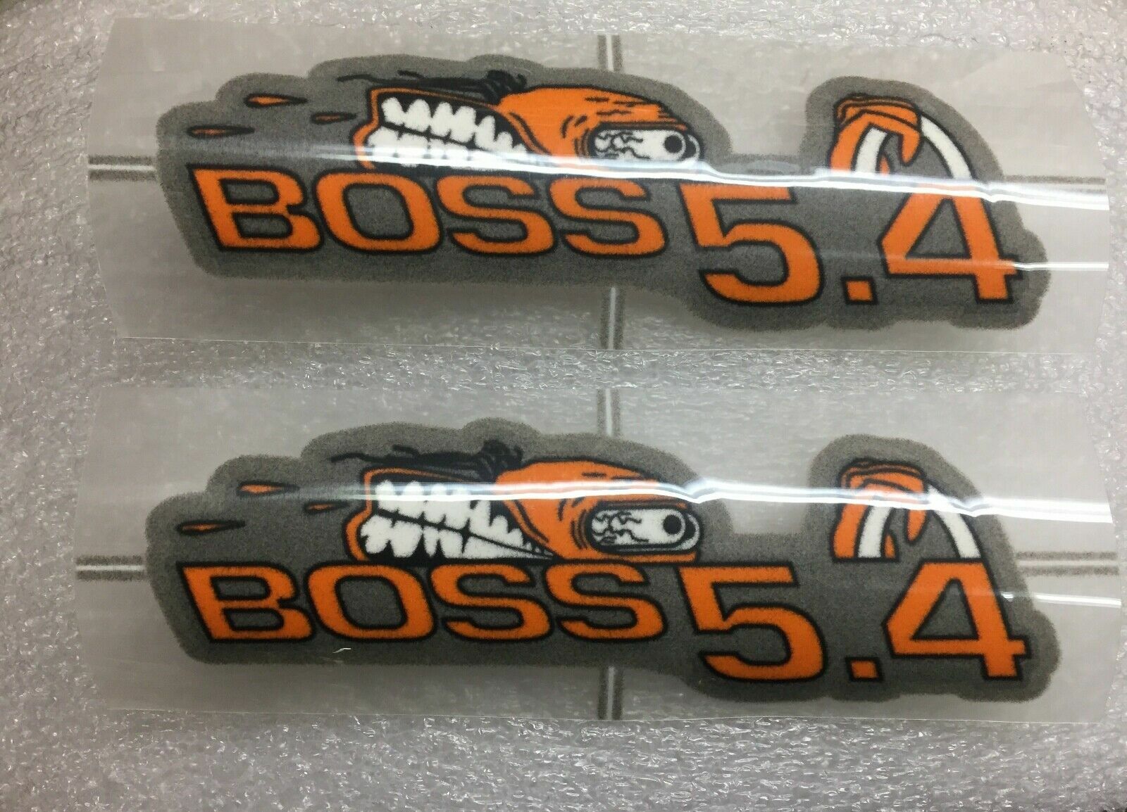 New LA West Conversion 97-03 Ford F-150 Boss 5.4L Iron-on Decals Orange/Gray