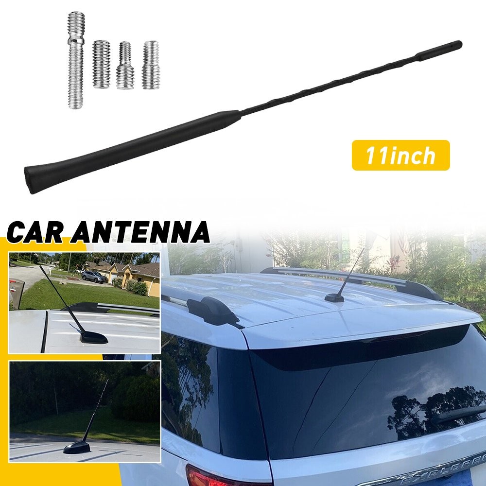 11 Black Antenna Mast Power AM/FM Carbon Fiber For Toyota 4Runner/Camry/ M