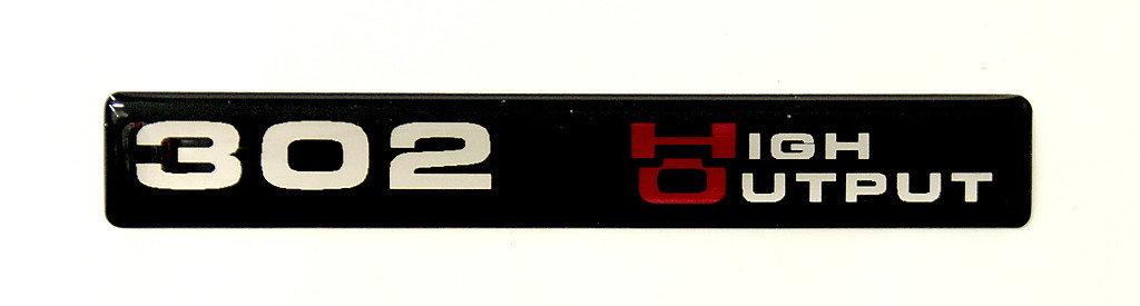 (HO) 302 High Output Emblem (B) Standard SATIN