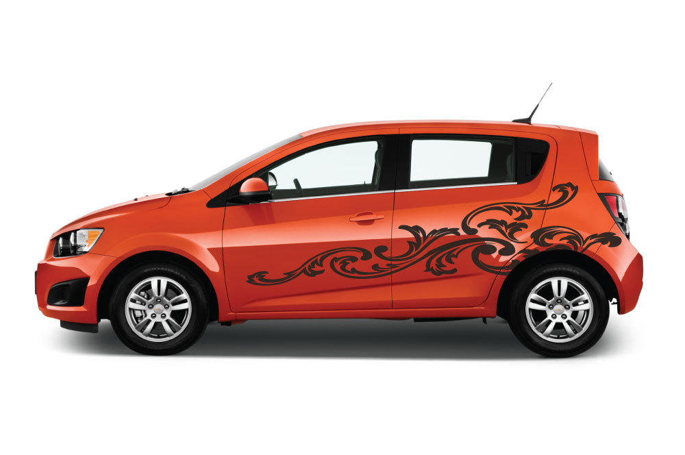 Floral Design Vine Vinyl Decal Sticker Car Truck Vehicle Abstract Boat Side