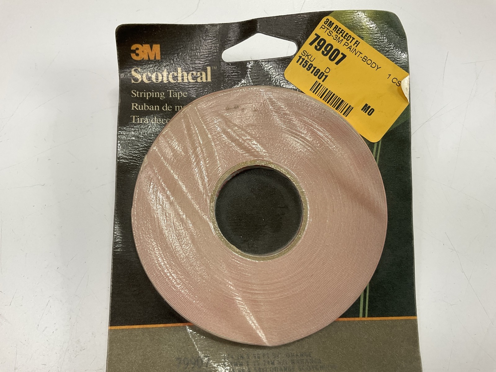 3M 79907 Orange Reflective Striping Stripe Tape, 1/4 In X 50 Feet