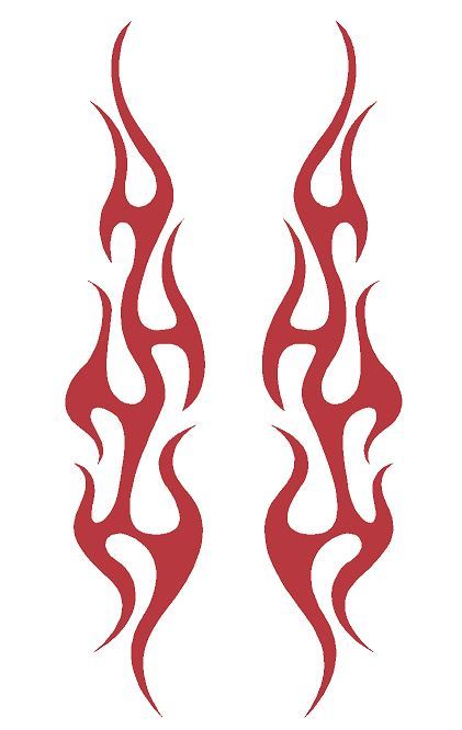FLAME #112 DECAL VINYL GRAPHIC CAR TRUCK BLAZE SUV SEMI CROSS OVER FIRE VAN