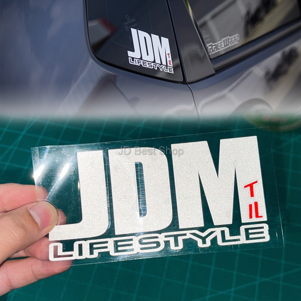JDM LIFESTYLE Jap Car Trucks Stickers Dicut Vinyl Decal Glass Corner Sport Drift