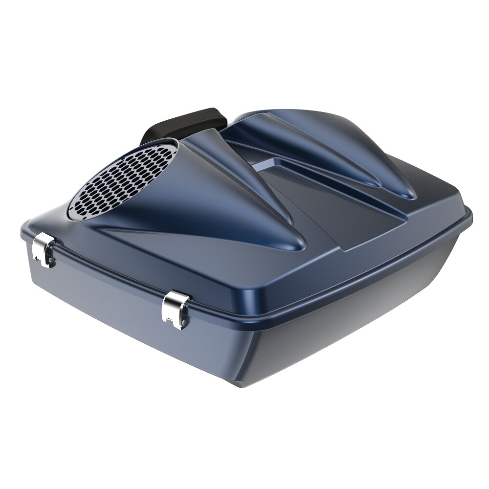 Midnight Blue 8” Speaker Lids For Advanblack/Harley Chopped Tour Pack