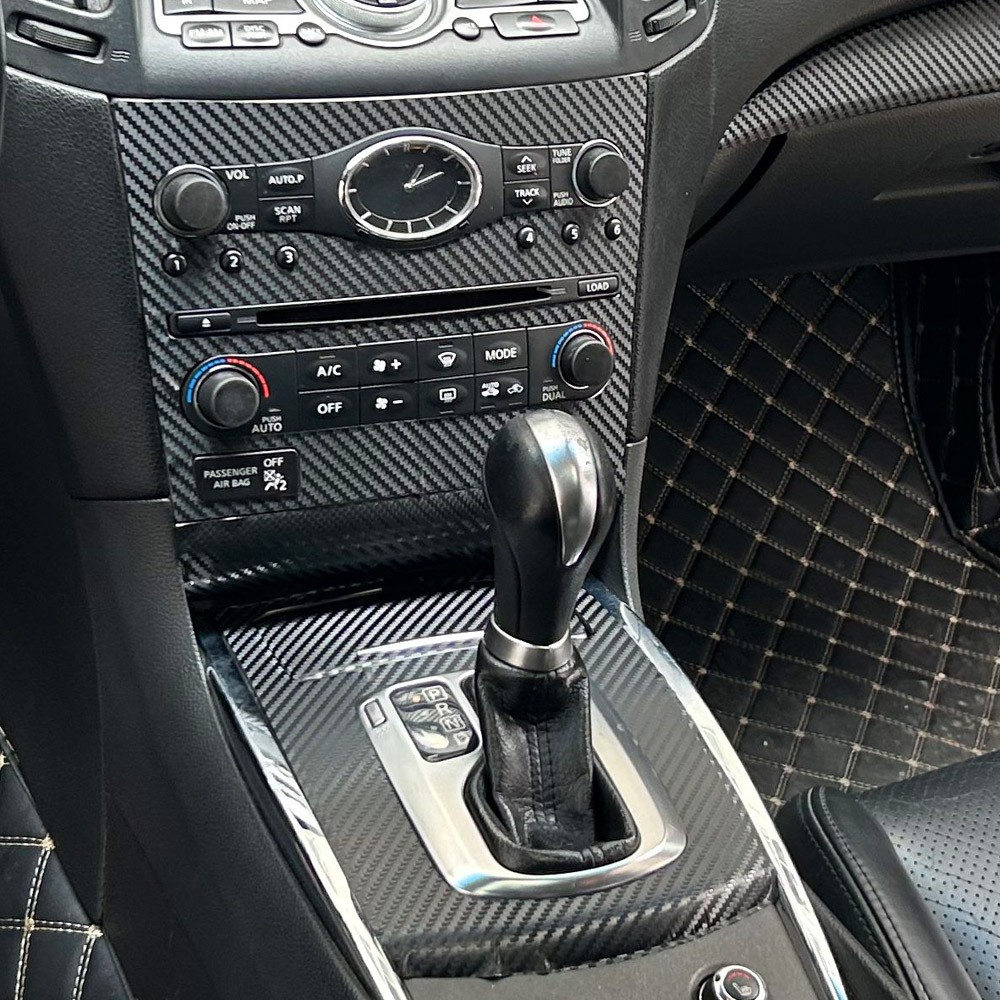 For Infiniti G25 G37 2007-2013 3D Carbon Fiber Pattern Interior DIY Trim Decals