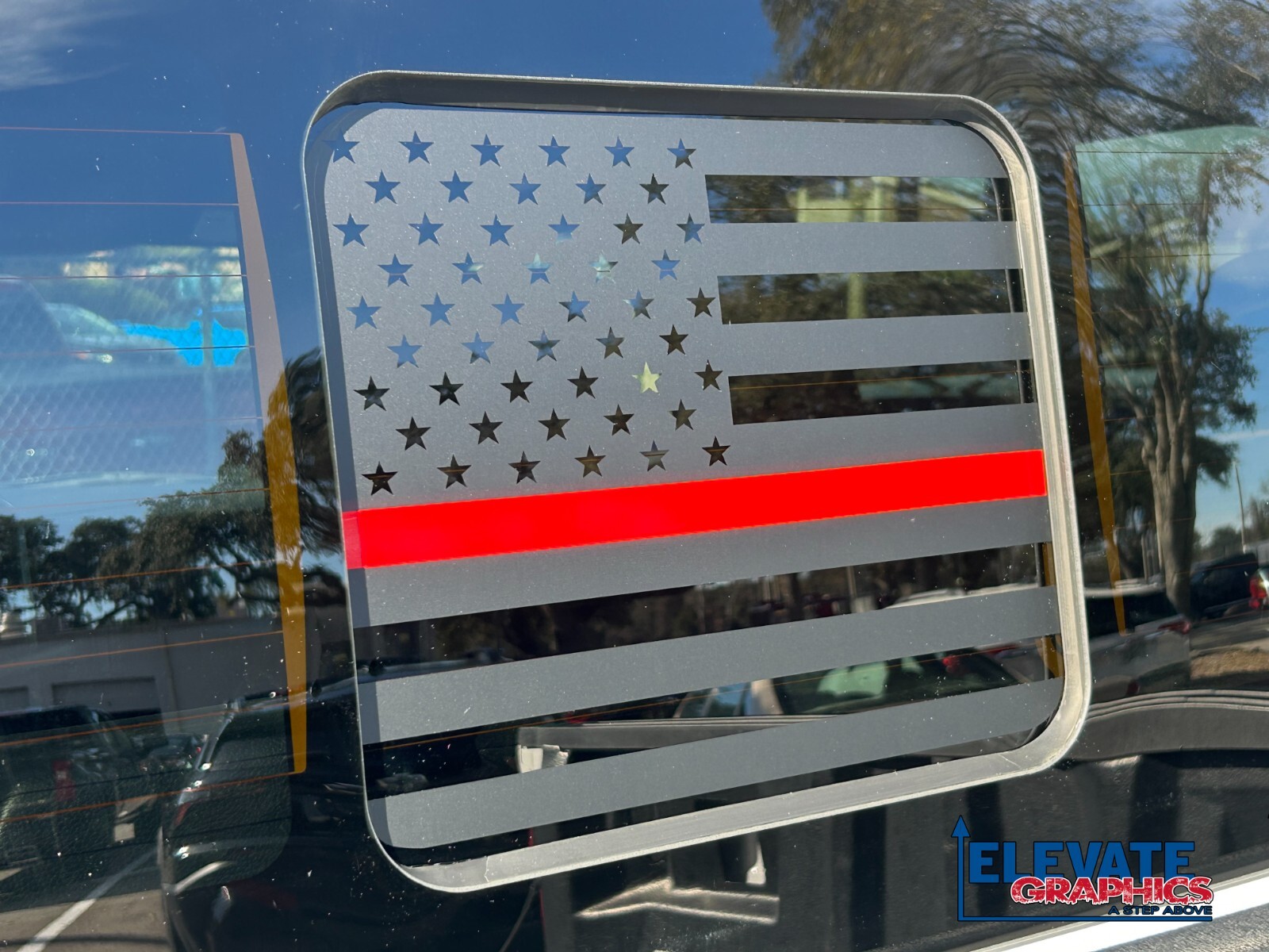 For Ford F150 Graphics Rear Window Flag Stickers Stripes Vinyl Decals 2009-2026