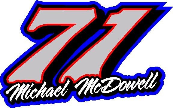 71 Michael McDowell 2026 Nascar vinyl window decal racing sticker