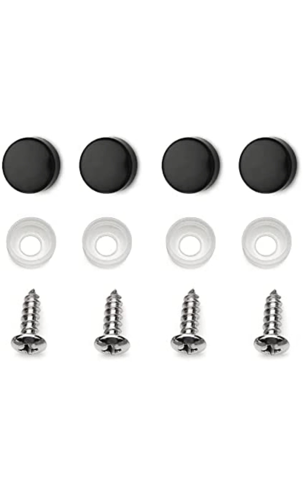 Tactical American Flag License Plate Matte Black USA Aluminum With Screws & Caps