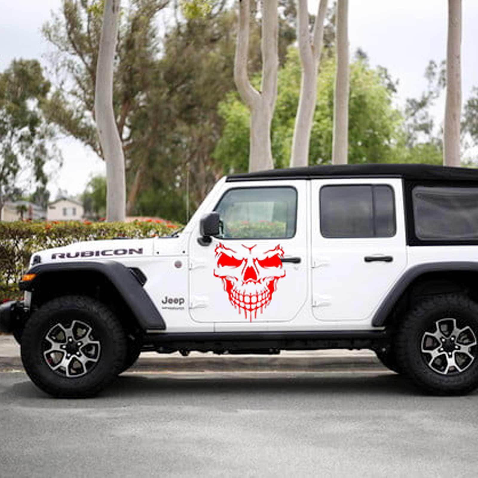 Skull Hood Decal Large 22″ Graphic Sticker for Truck Jeep Car Trailer Boat Vinyl