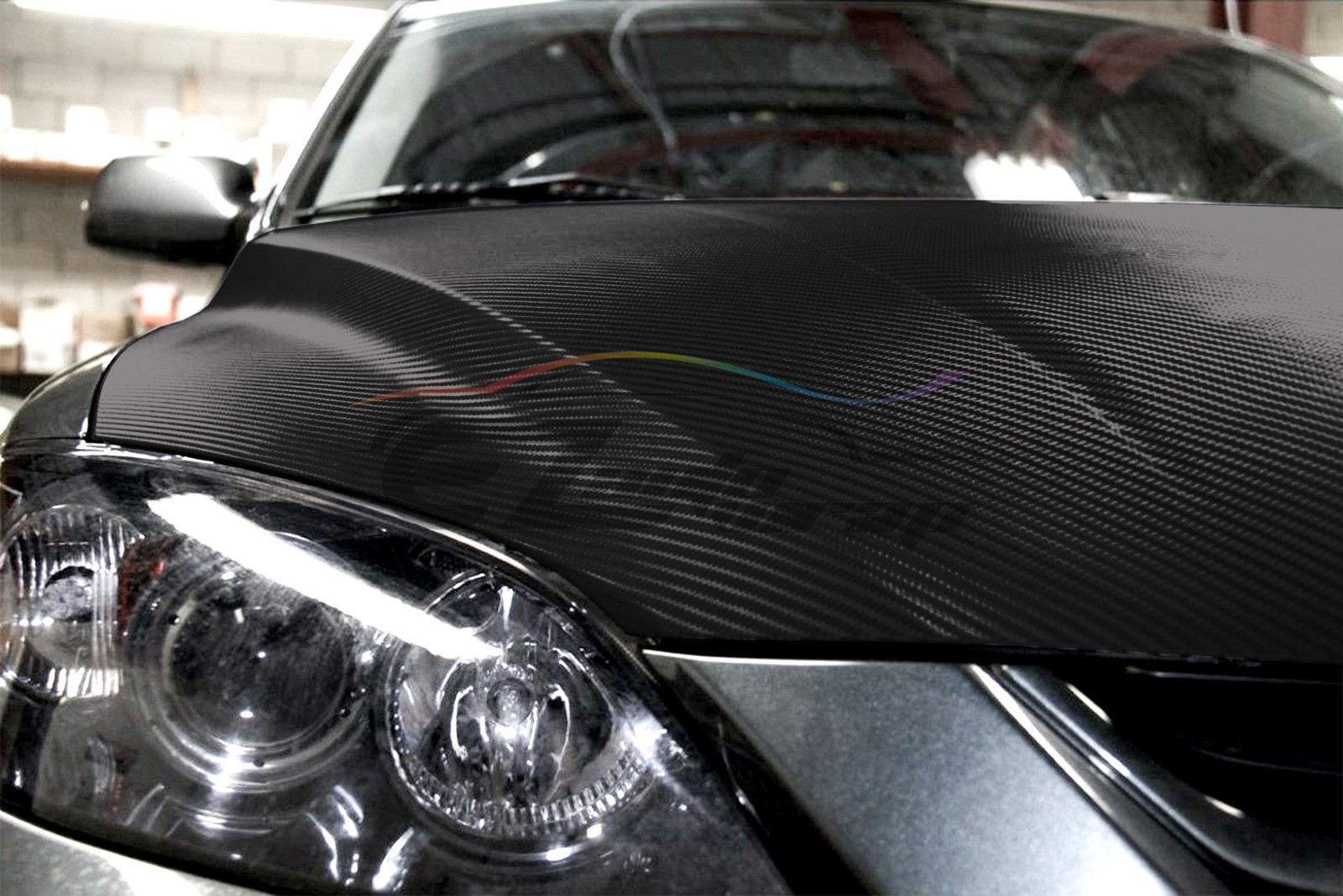 3D Carbon Fiber Black Matte Textured Car Vinyl Wrap Sticker Decal Film Sheet DIY
