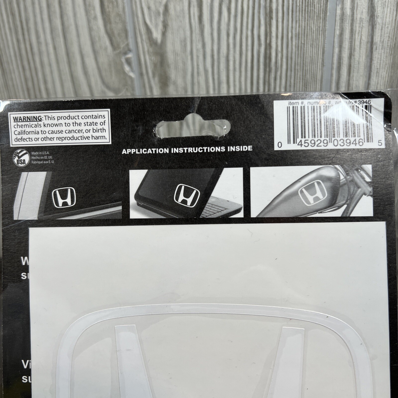 Honda – Decal – 4” x 5” – OFFICIAL LICENSED PRODUCT – White – Die Cut – Diecutz