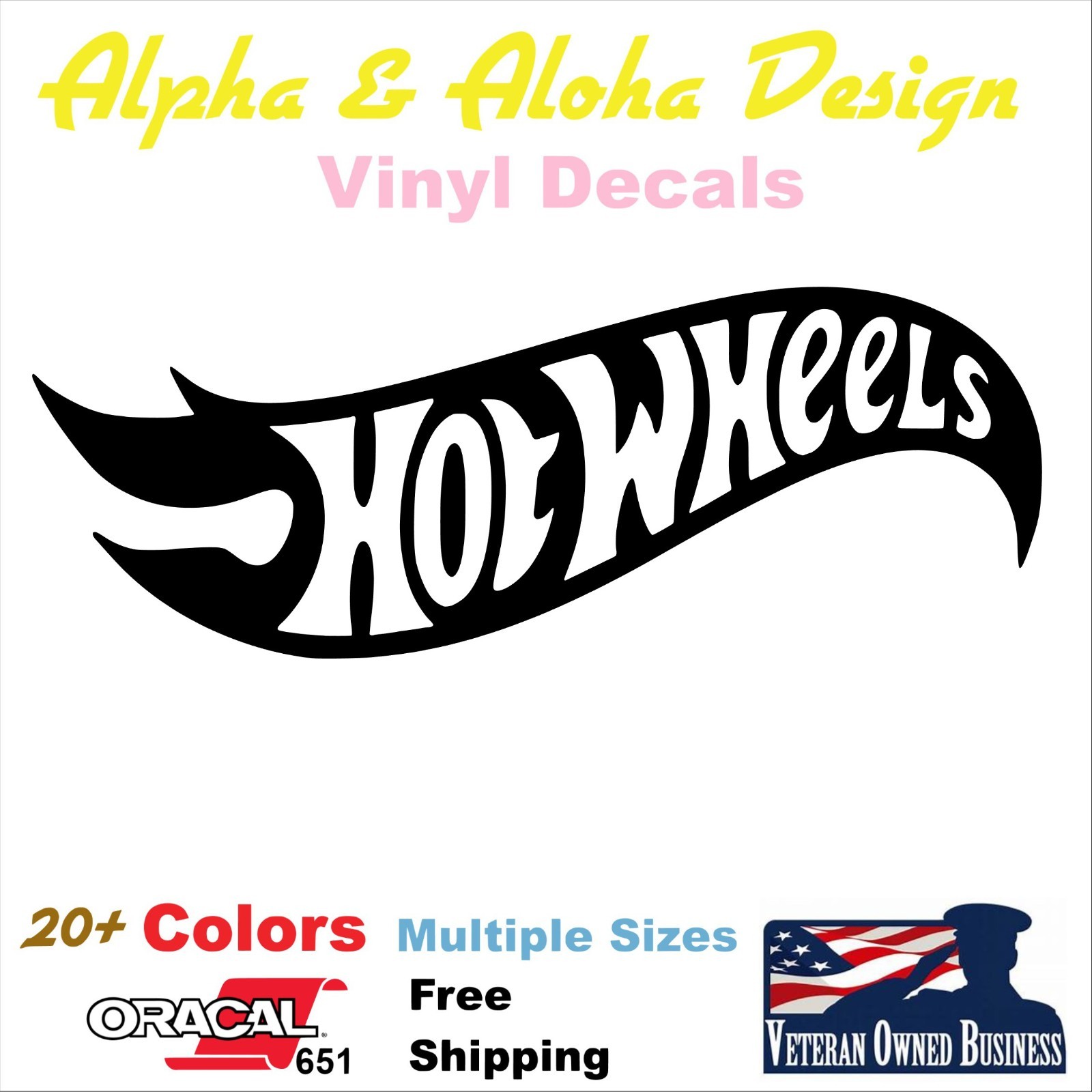 Hot Wheels Vinyl Decal Sticker Window Wall Car Truck