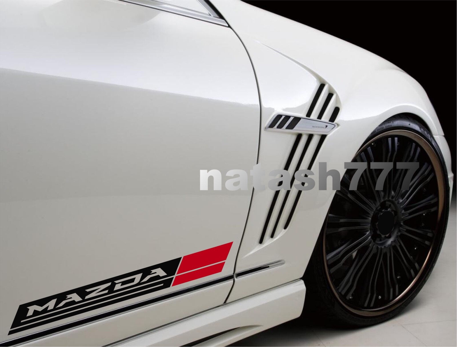 MAZDA Sport Racing Performance Car Vinyl Decal Sticker Emblem logo 2pcs Pair