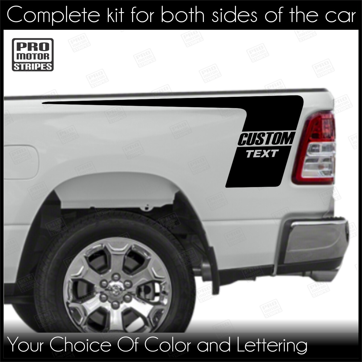 Universal Truck Bed Side Accent Tail Decals SUV Stripes (Choose Color)