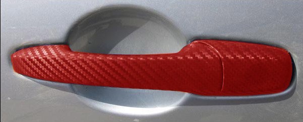 24″ X 60″ CARBON FIBER VINYL WRAP RED 3D PRO GRADE BUBBLE FREE AIR RELEASE