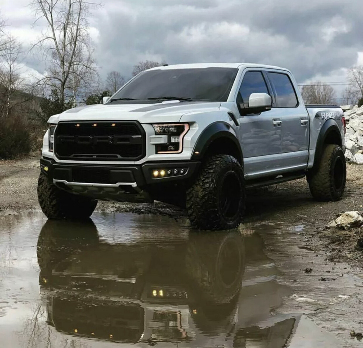 Hood Vinyl Decals graphics stripe – Ford Raptor F-150