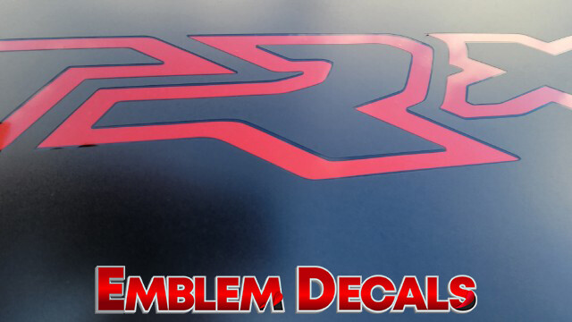 Ram 1500 TRX Hood Decal Inner Letter Inserts Overlay 2021 2022 2023 2024 LOOK