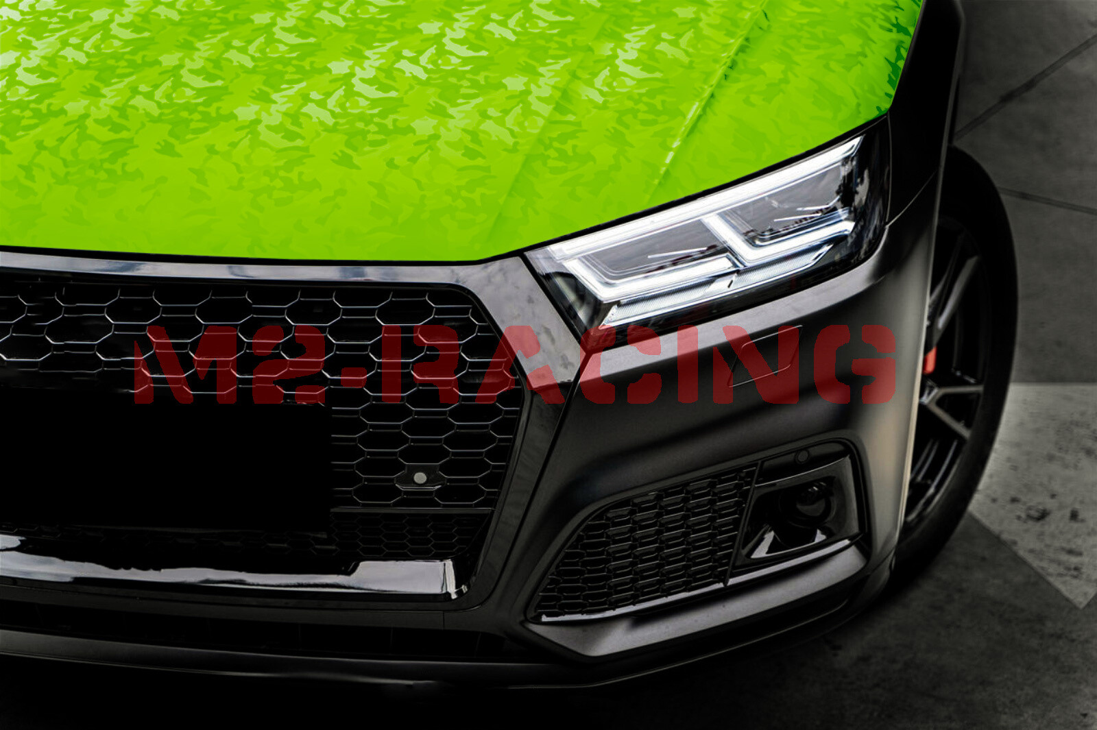 Camouflage Shadow Apple Green Pattern Car Vinyl Wrap Decal Sticker Sheet Film