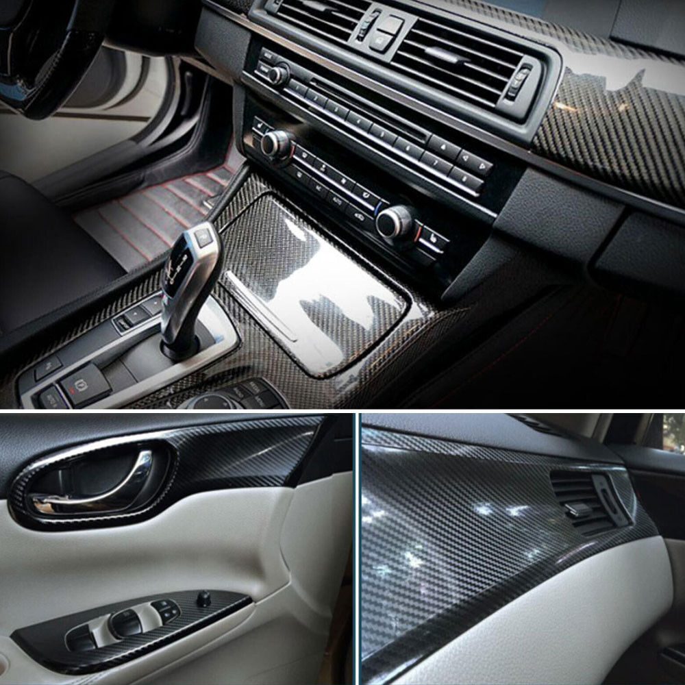 4D Carbon Fiber Gray Texture Matte Vinyl Car Wrap Sticker Decal Film Sheet DIY