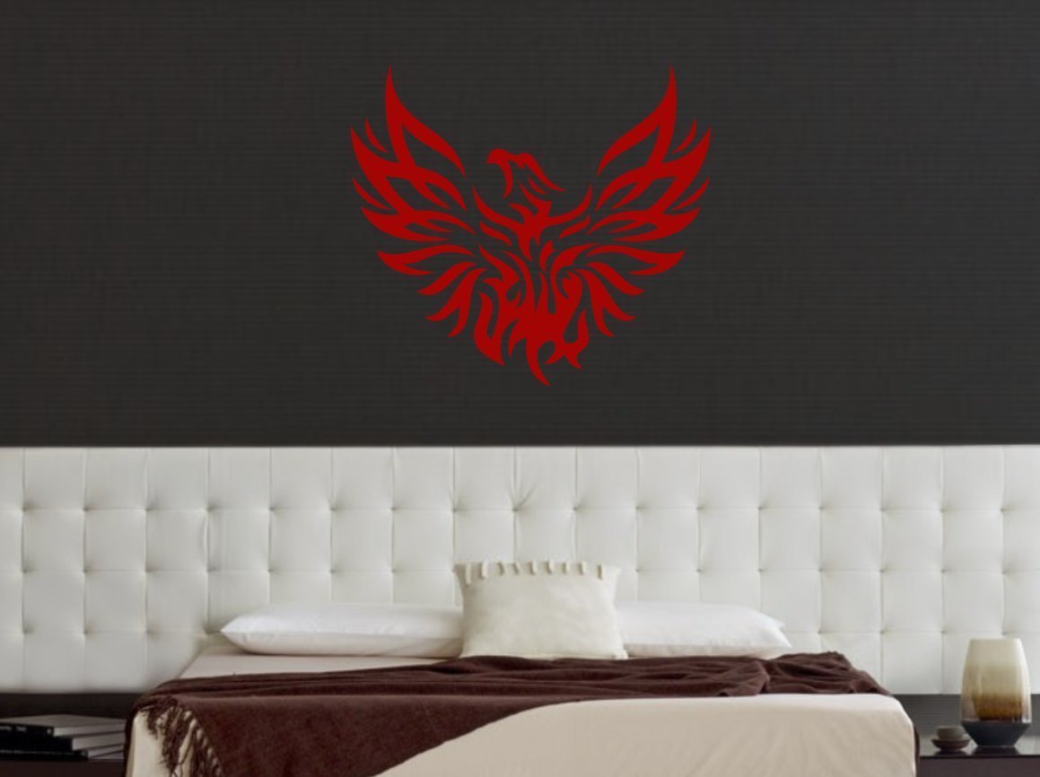 Tribal Phoenix fire sun bird Greek mythology fairy tale design for bedroom 18″