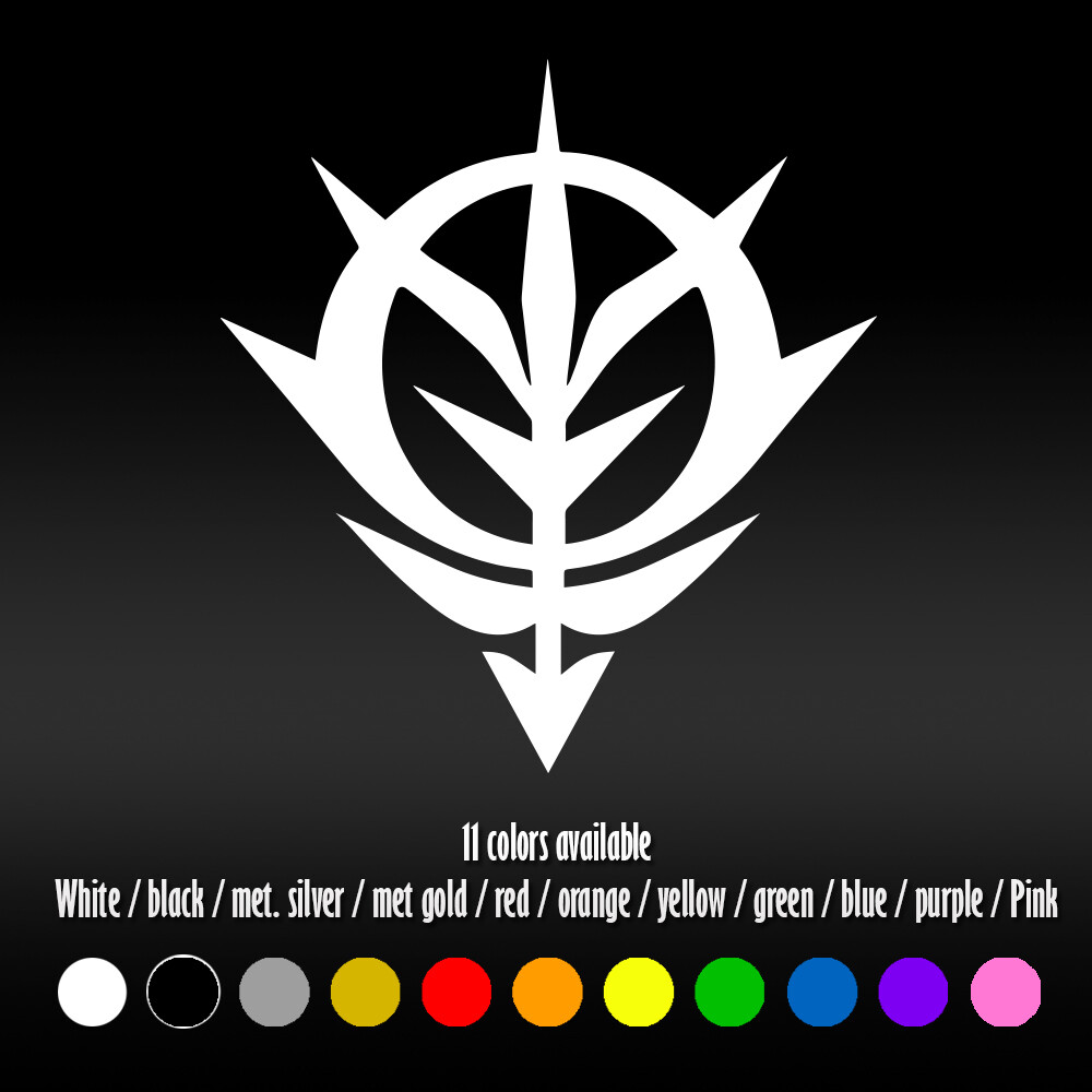 6″ Zeon logo Manga Anime Laptop Bumper Car Window Diecut Vinyl Decal