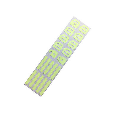 Car Door Window Switch Luminous Blue Sticker Night Safety Decal Glow In The Dark