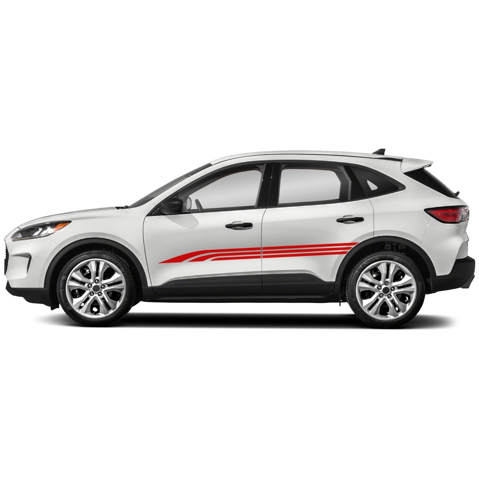 Triple side stripes stickers graphics decals compatible with Ford Escape