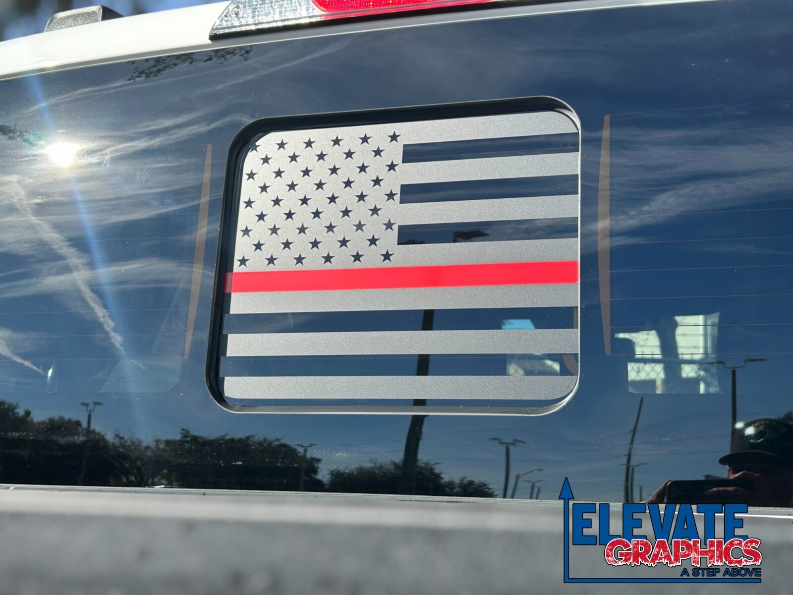 For Ford F150 Graphics Rear Window Flag Stickers Stripes Vinyl Decals 2009-2026
