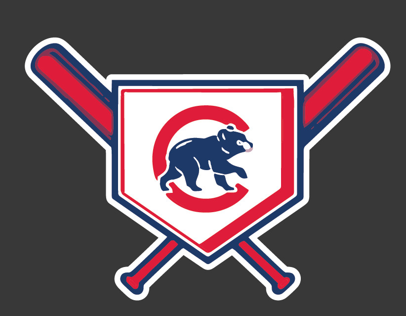 Cubs Home Plate Iron-On Decal Heat Transfer Decal Cubs Baseball Iron On