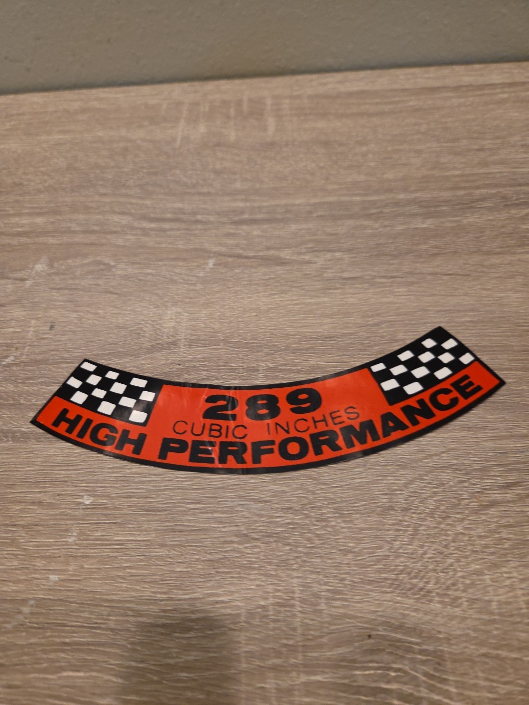 1964 1965 1966 1967 MERCURY COMET CYCLONE 289 HIGH PERFORMANCE AIR CLEANER DECAL
