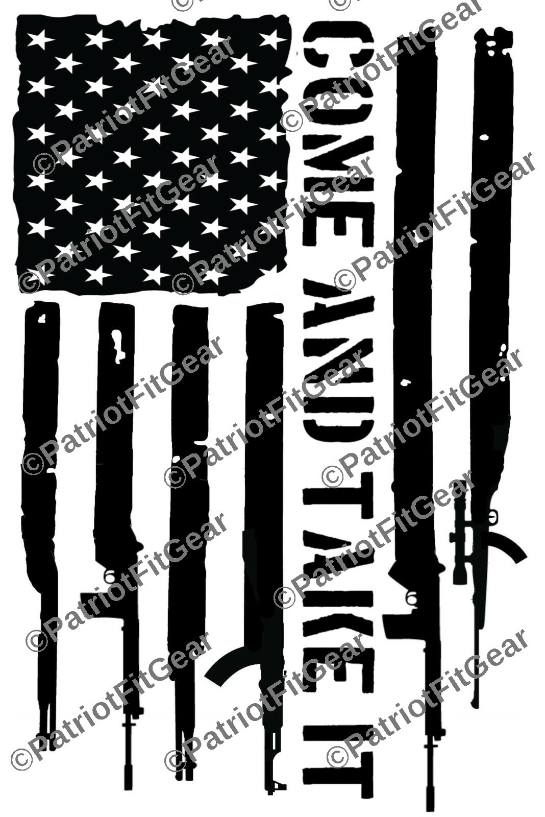 Gun Flag,Come And Take It,9″x12″,Molon Labe,Dont Tread On Me,Custom Vinyl Decal