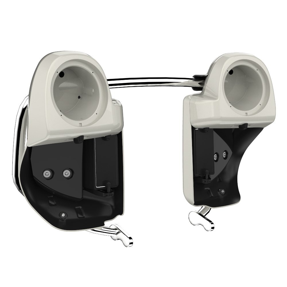 Bonneville Salt Pearl 6.5 inch Speaker Pods Lower Fairings Fits 14+ Harley
