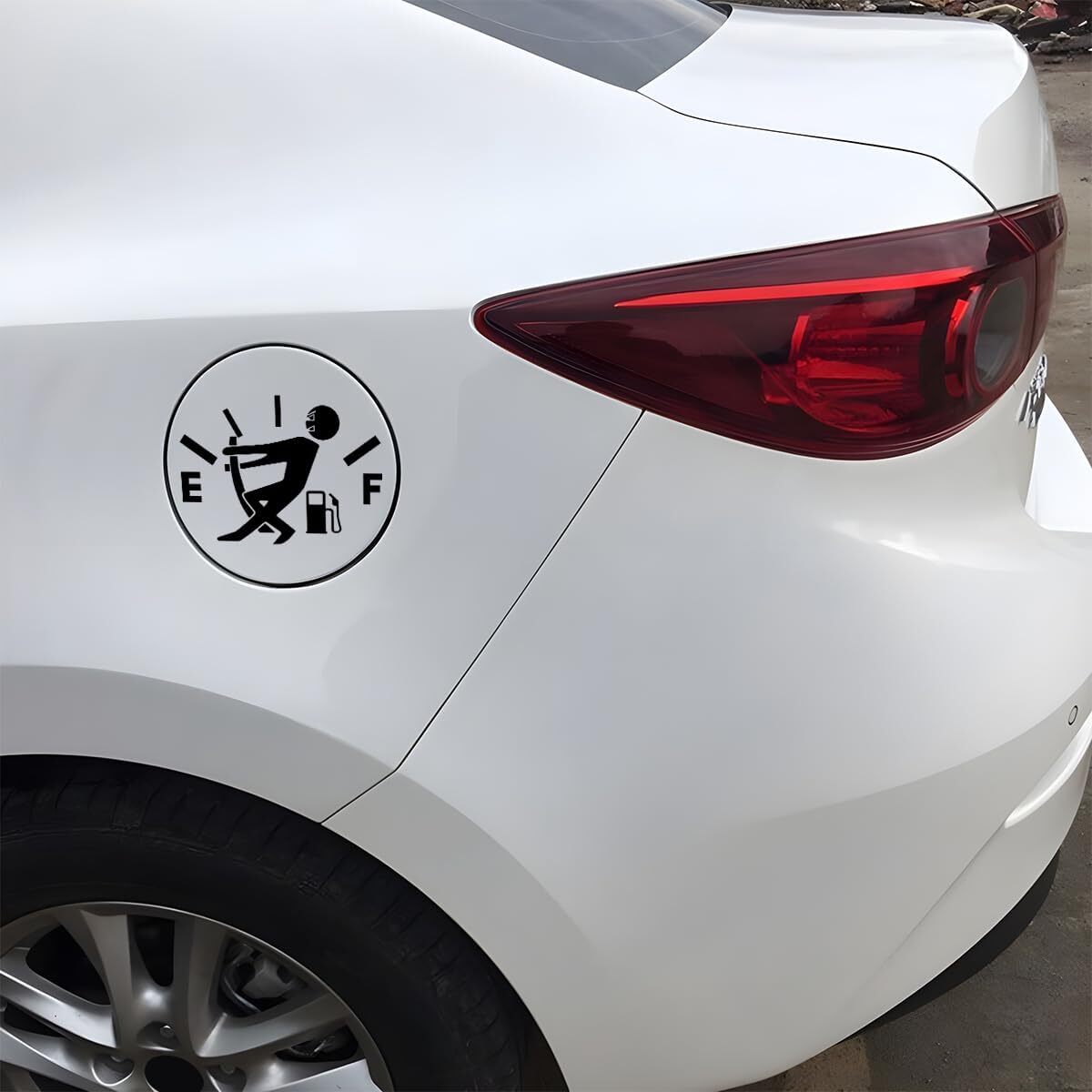 Funny Car Stickers High Gas Consumption Decal Fuel Gage Empty Stickers Fit Car