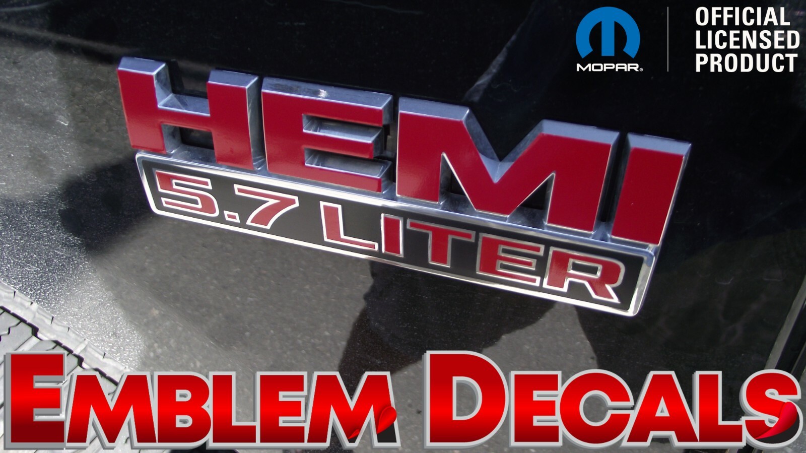 RAM 1500 4×4 “HEMI” 5.7Liter Emblem Decals 2013 2014 2015 2016 2017 2018