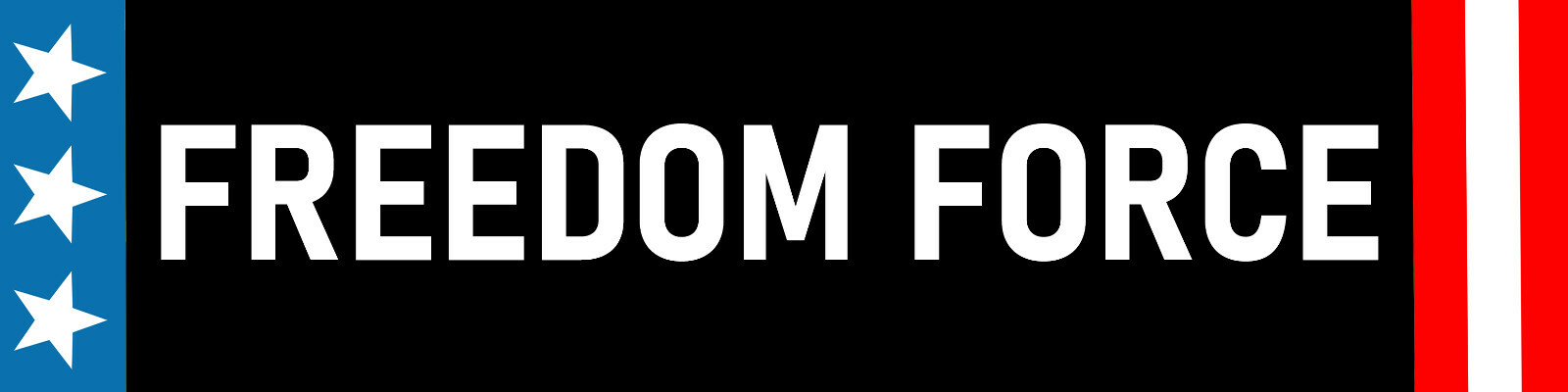 Freedom Force Bumper Sticker Decal | Waterproof | Fade Resistant Ink