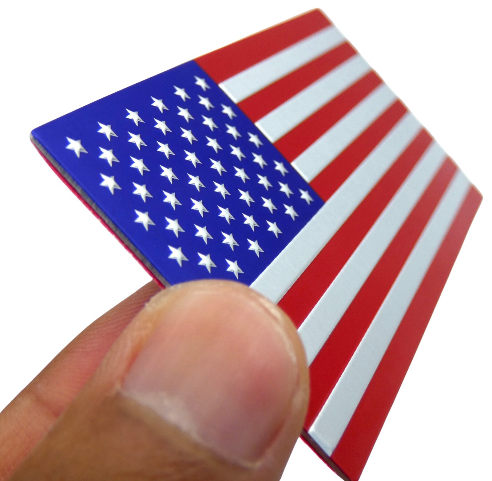 ALUMINUM American Flag Decal Sticker Car, Motorcycle, SUV, Truck, Patriotic