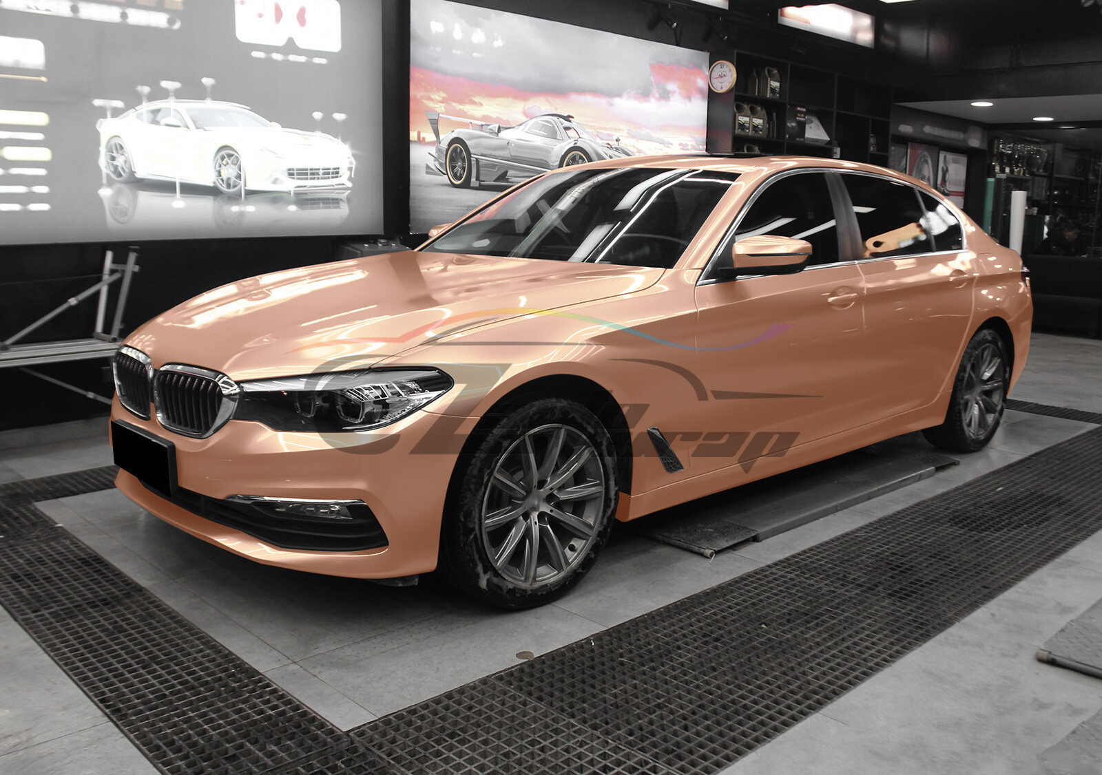 Gloss Metallic Rose Gold Candy Decal Car Vinyl Wrap Film Sticker Sheet Sparkle
