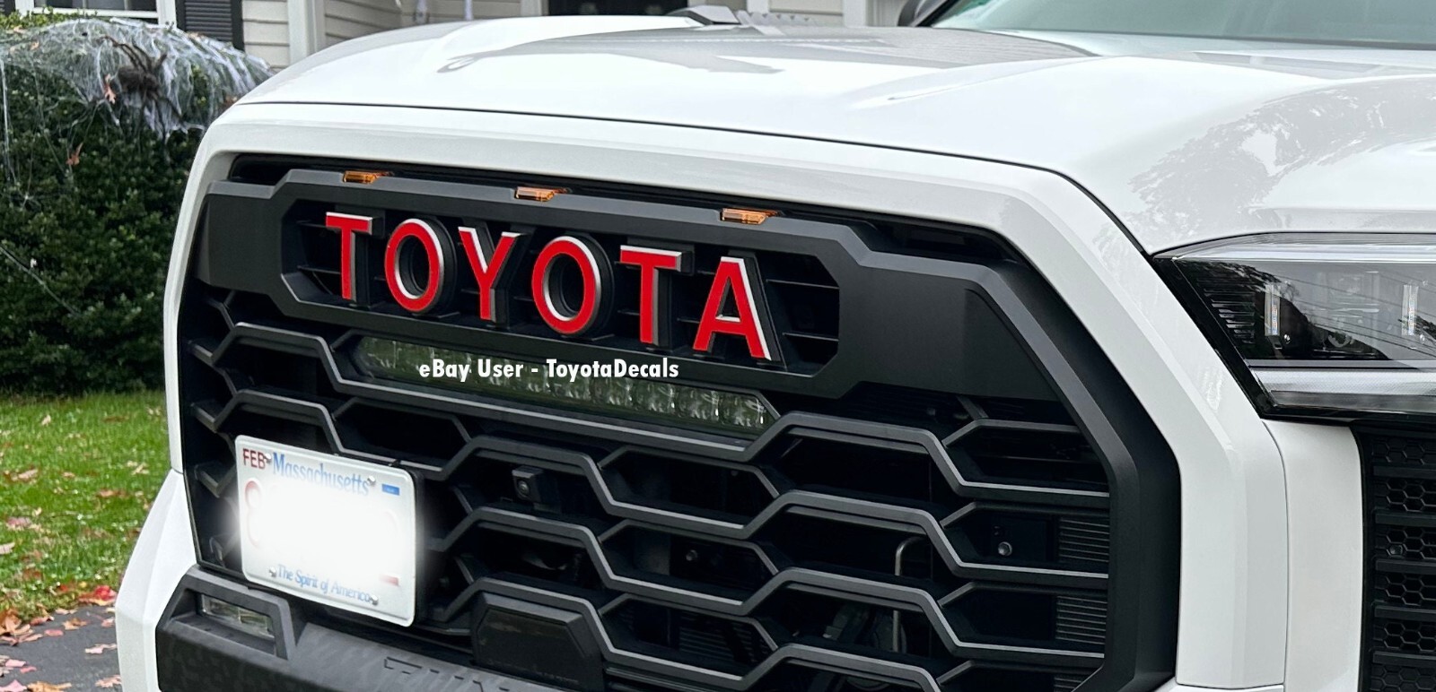 FITS Toyota Sequoia TRD PRO Grill Emblem Decals 2022 2023 2024 2025
