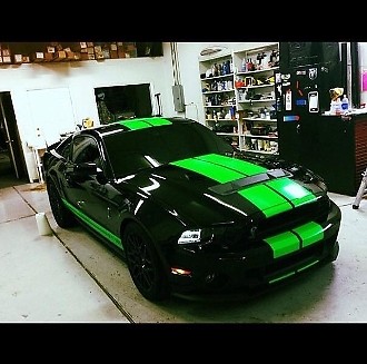 FOR ALL FORD MUSTANG 10 INCH TWIN Racing Stripes Vinyl Graphic Decal 36 FEET