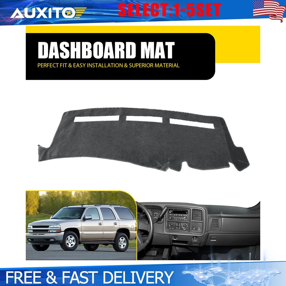 fit 99-06 CHEVROLET SILVERADO 1500 2500 3500 DASH COVER MAT / CHARCOAL GREY 1-5X
