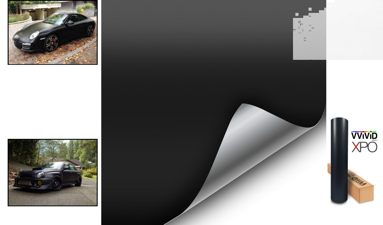 Universal Fit Matte Black Adhesive Vinyl Wrap 1ft x 5ft – Bubbles-Free Install